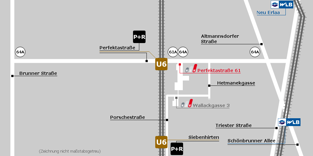 Lageplan Gewerbezeile Perfektastraße 61
