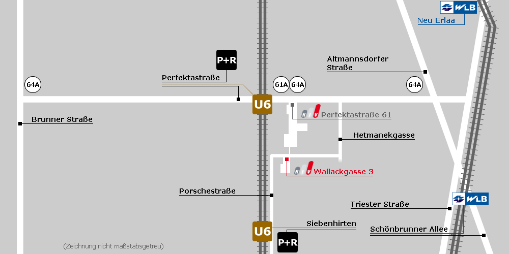 Lageplan Gewerbezeile Wallackgasse 3